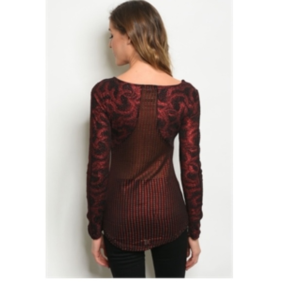 Red & Black Top - Picture 6 of 8